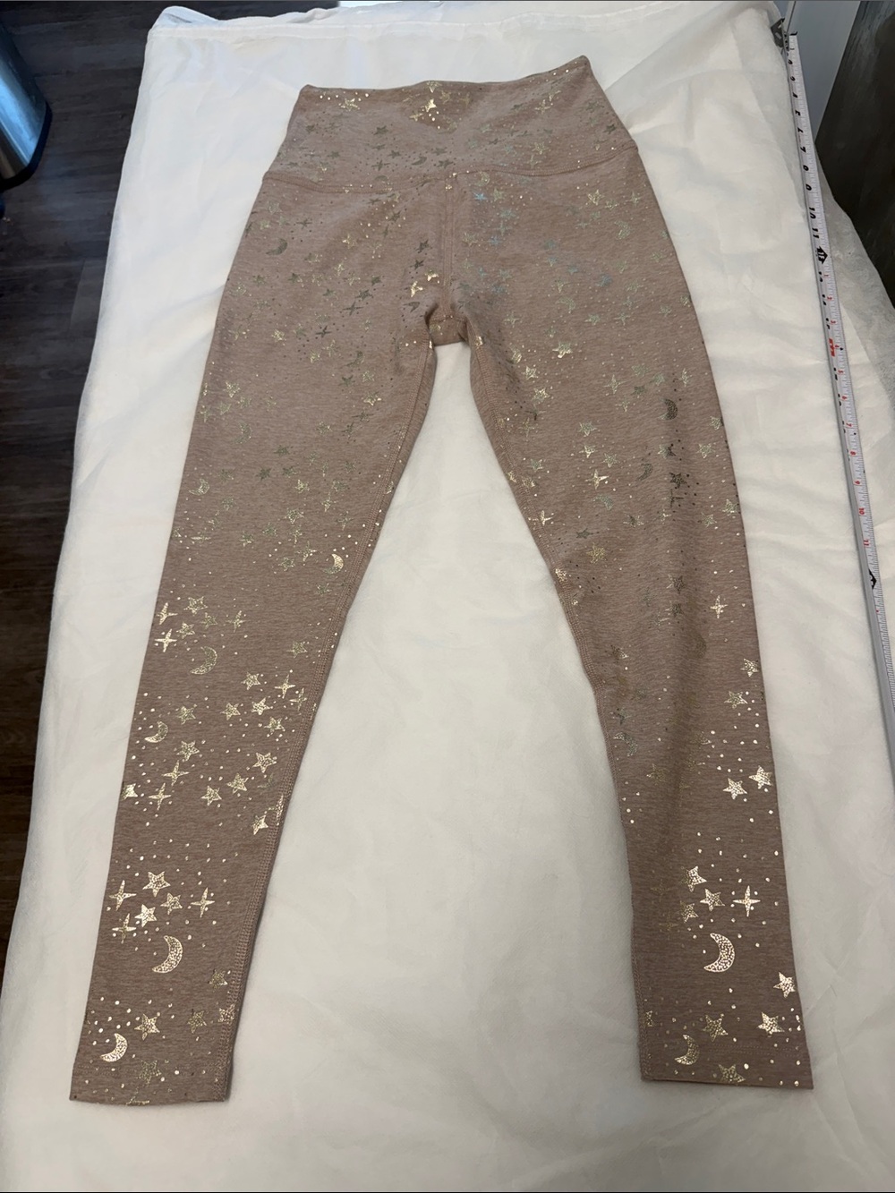 Beyond Yoga Metallic Moon & Star Leggings in Blush